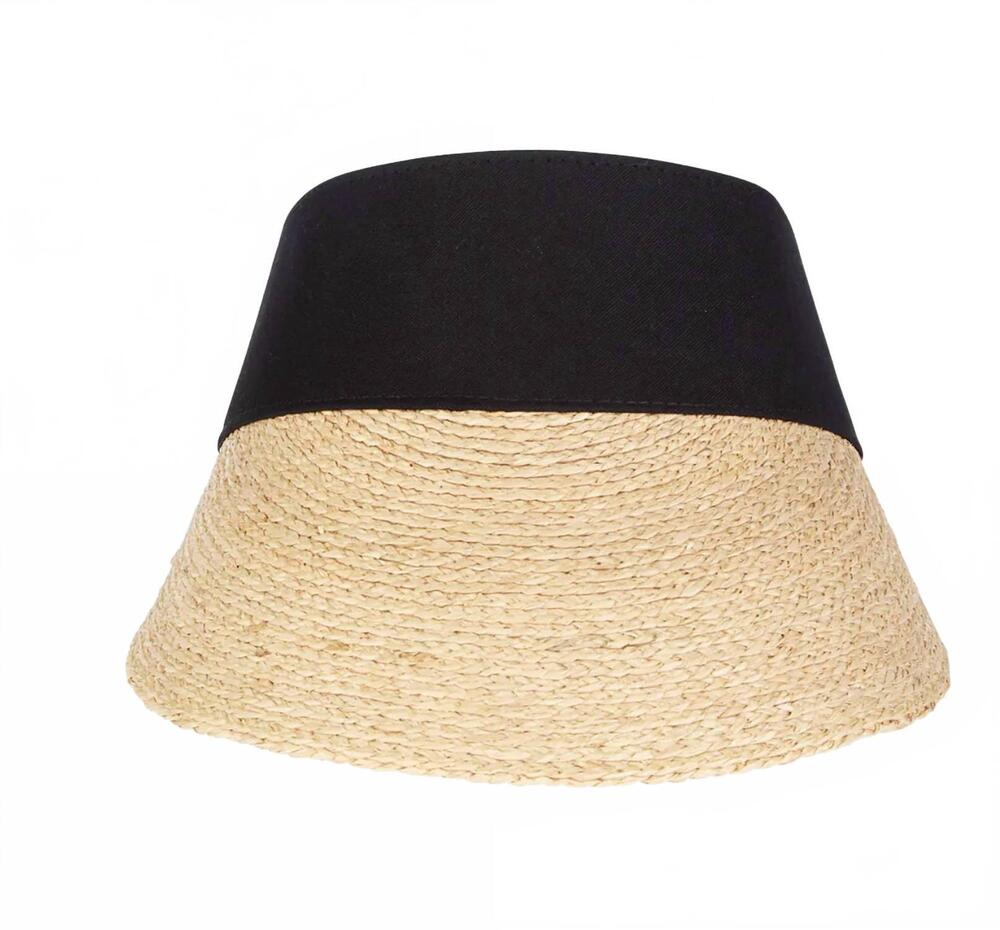 NEW FLORABELLA women's tawny visor in natural/black